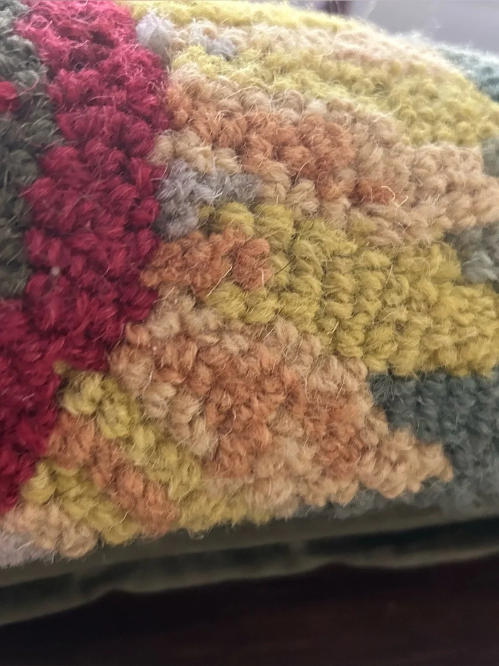 Chandler 4 Corners Hooked Wool Sunflower 162 Lumbar Pillow Laura Megroz Lumba